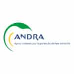 Logo de l'ANDRA, Agence nationale pour la gestion des déchets radioactifs, client référence du Groupe ENSIO